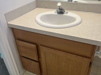 Oak Vanity Cabinet
