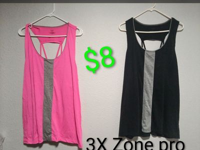 Zone pro tank tops 3x plus