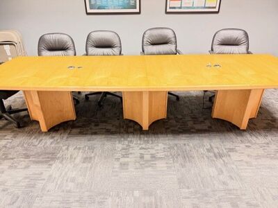 Teknion Solid Maple Conference Table