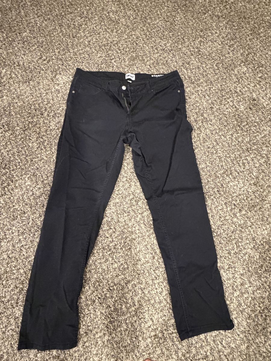 DKNY Men's Black Pants Size 36x32