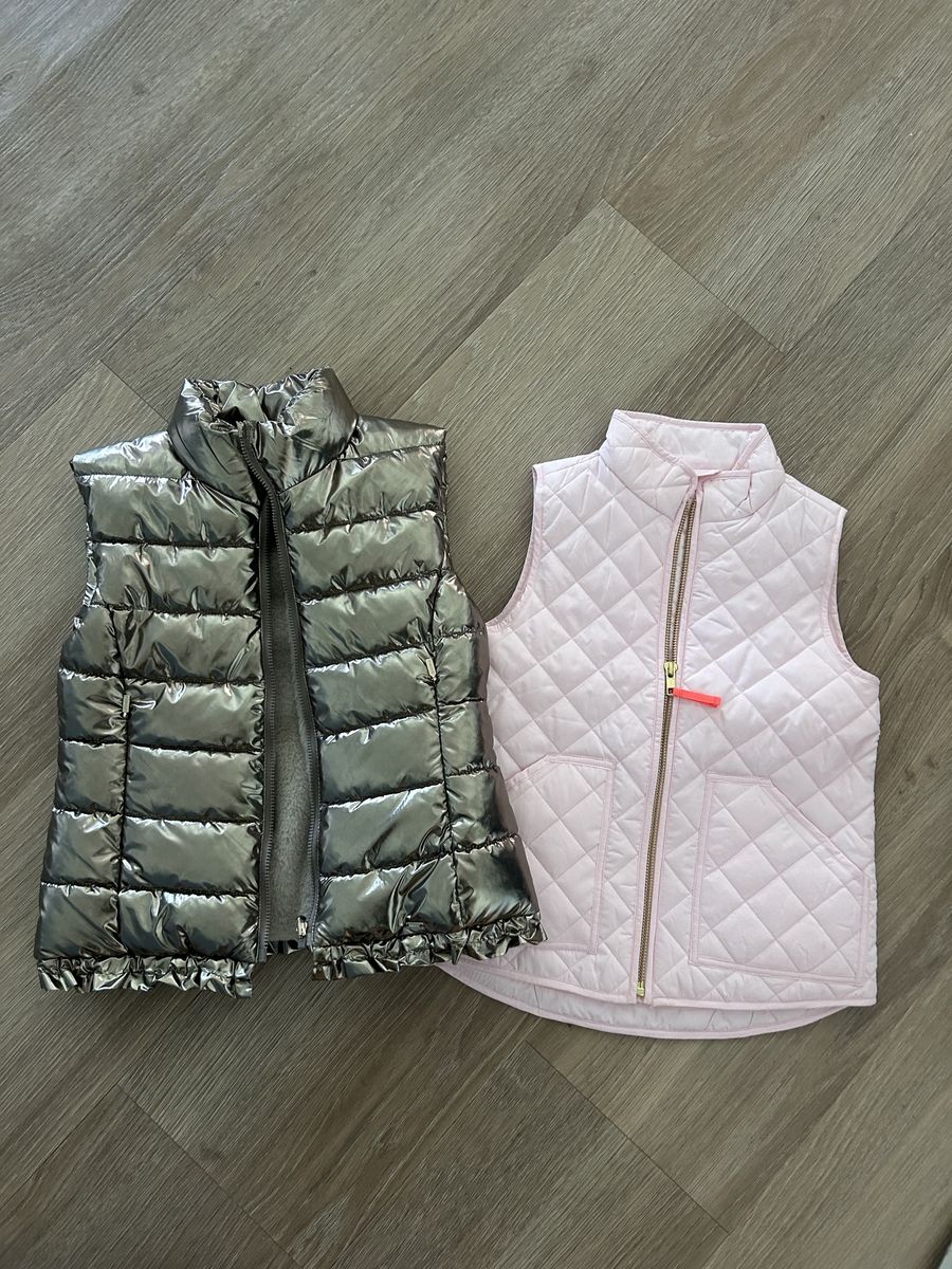 Girls Size 8 Puffy Vests Bundle