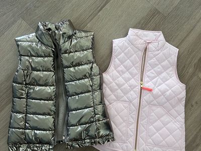 Girls Size 8 Puffy Vests Bundle