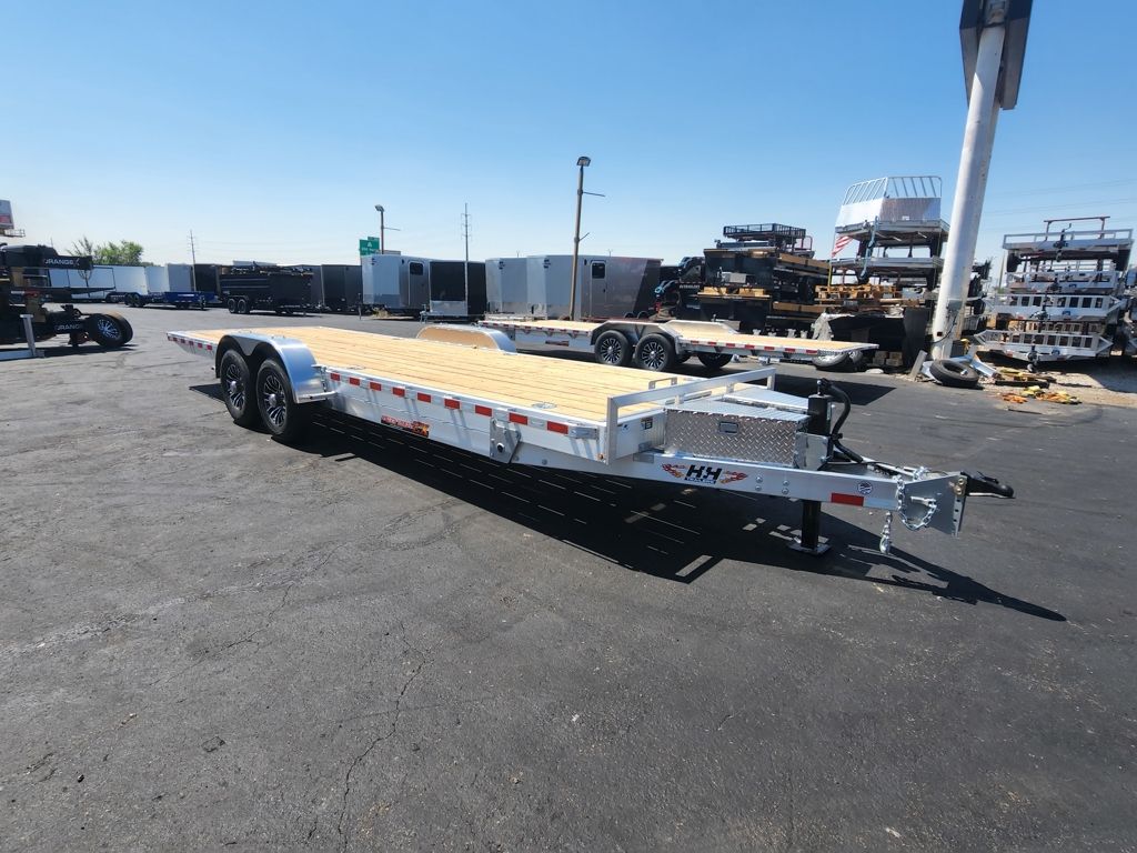 2026 H&H 7X24 Tilt 14K Aluminum Speed Load Flatdeck with Winch Mount Car Hauler Trailer