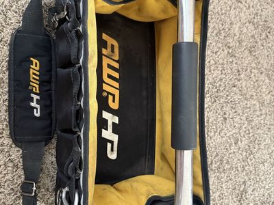 AWP HP Tool Bag Black/Yellow with Shoulder Strap & Metal Handle