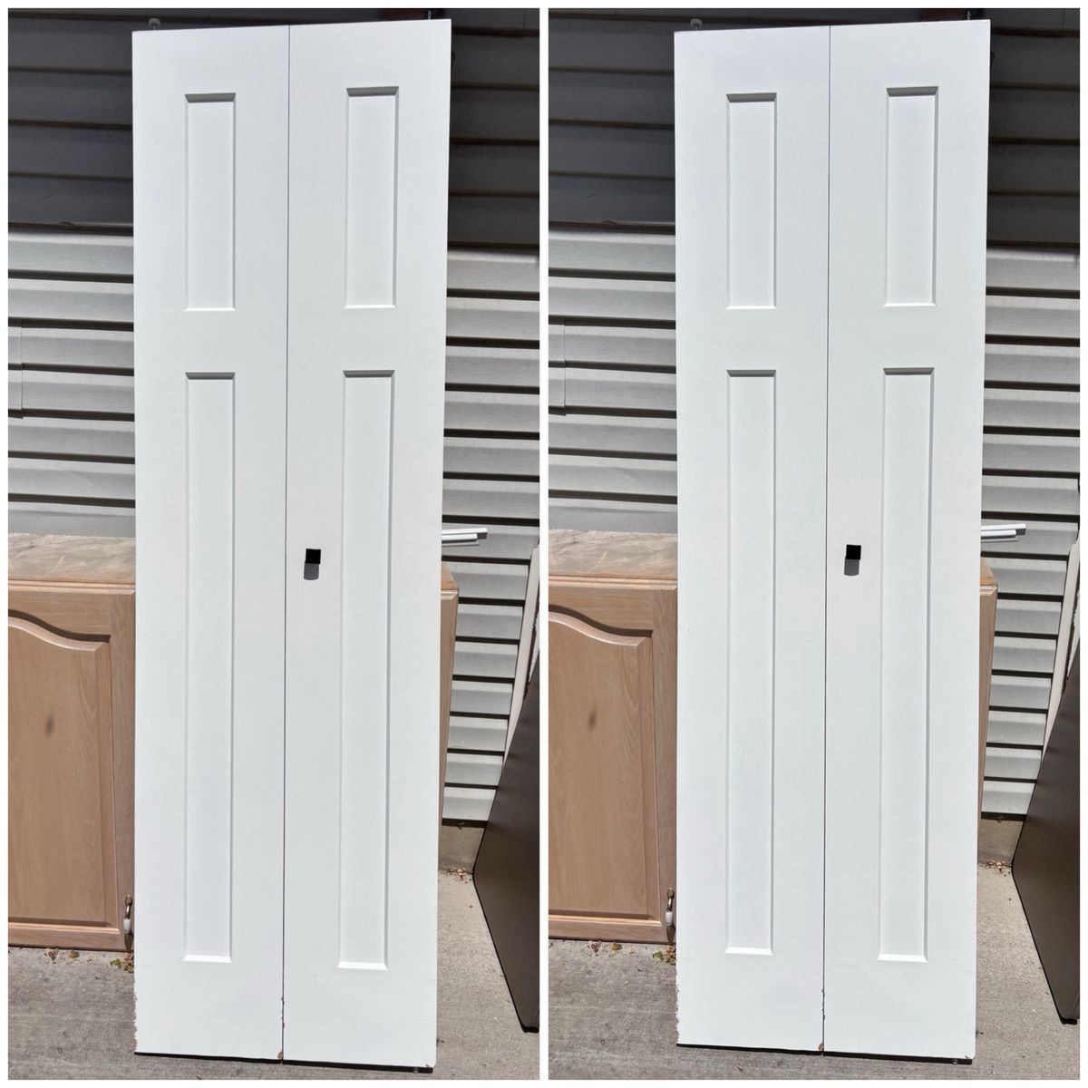 4 foot Bi-fold closet doors great condition track included