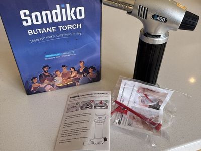 Sondiko S400 Butane Torch with Box and Manual