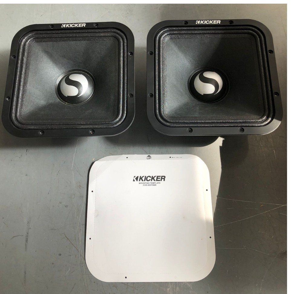 Kicker St9mr Pair Of 9" Street Series Square Mid-