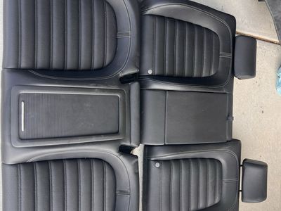 Volkswagen CC Rear Seat 2013-2017 Black Leather Auto Interior Part