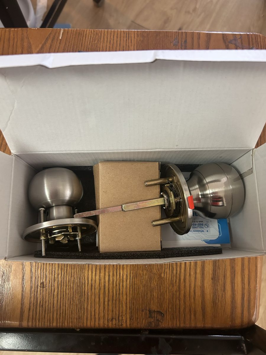Brushed Nickel Door Knob Set