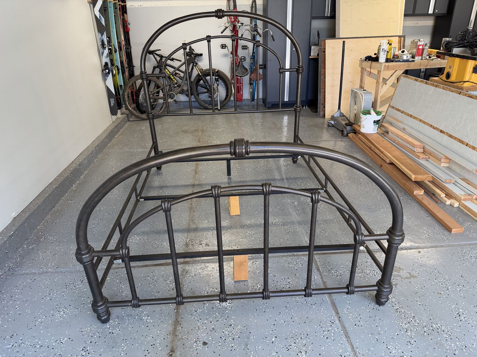 Metal Queen Bed Frame and Headboard
