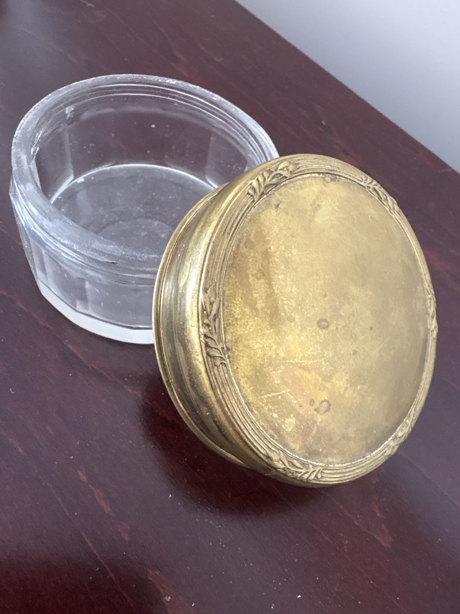 Antique Brass Trinket Box Twentieth  Century