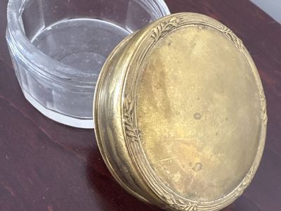 Antique Brass Trinket Box Twentieth Century