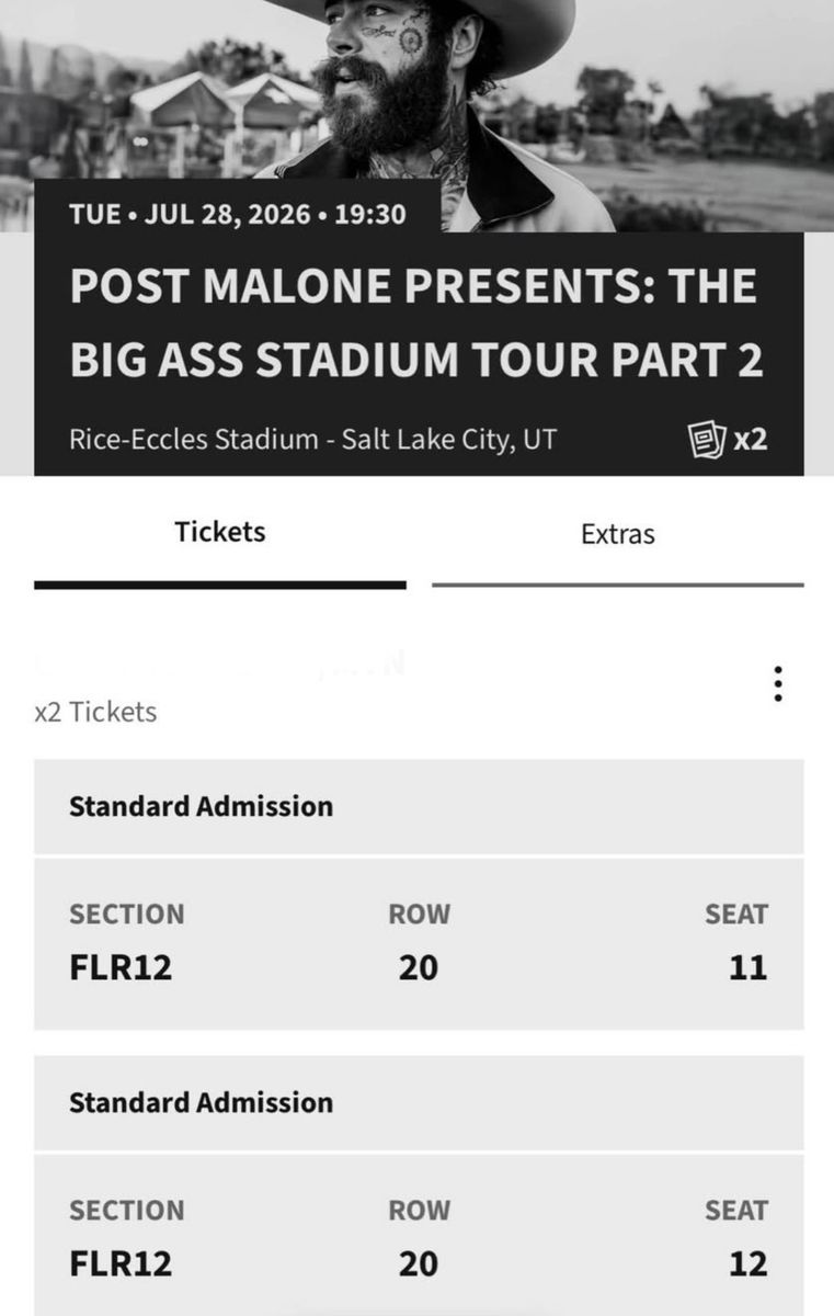 Post Malone digital tickets