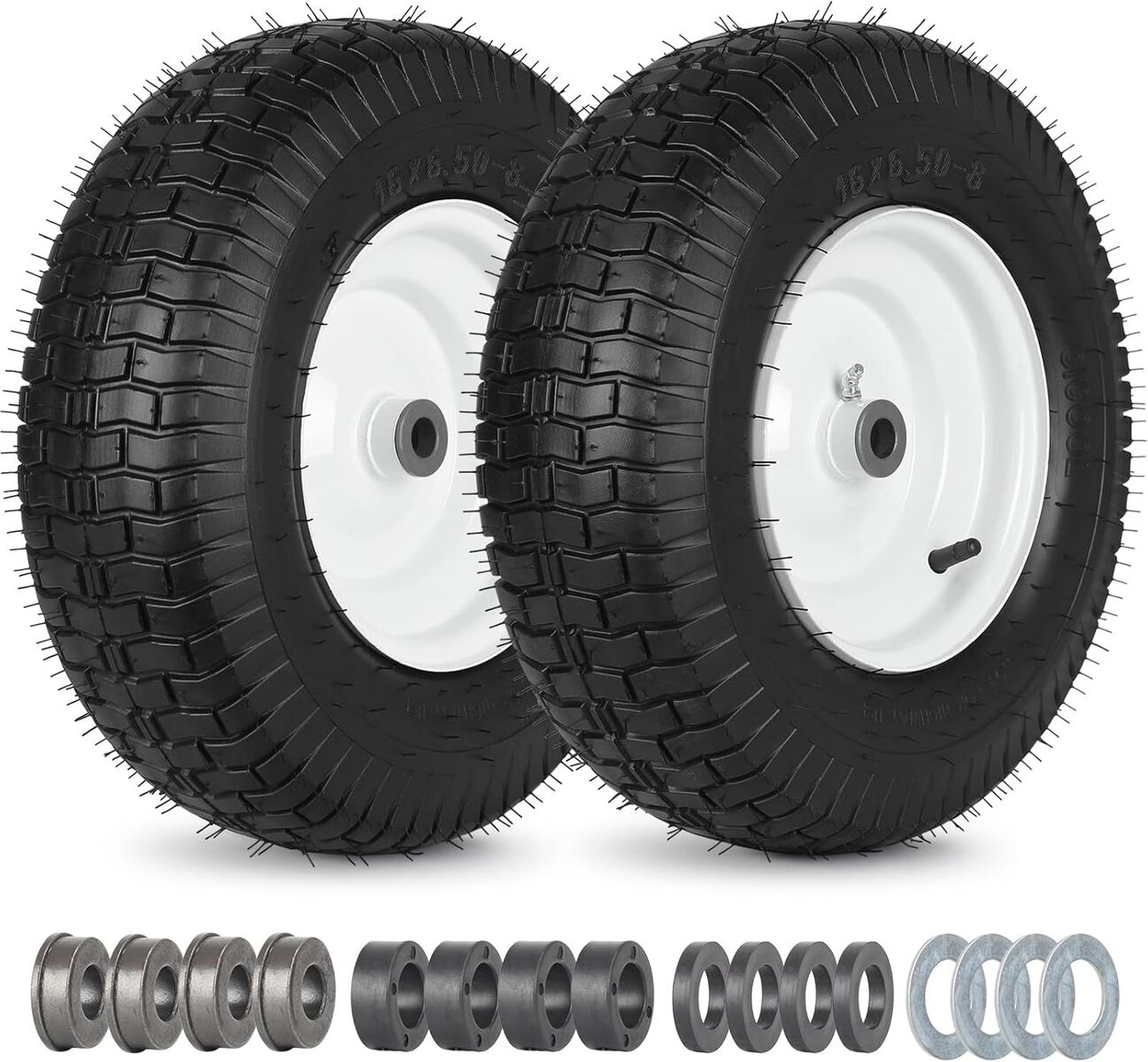 Rubber Tire and Wheel 16x6.50-8