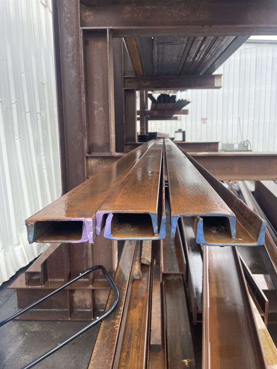 CLOSEOUT! Surplus Steel Channel – 4" x 4.5# x 24' – $64.95 each