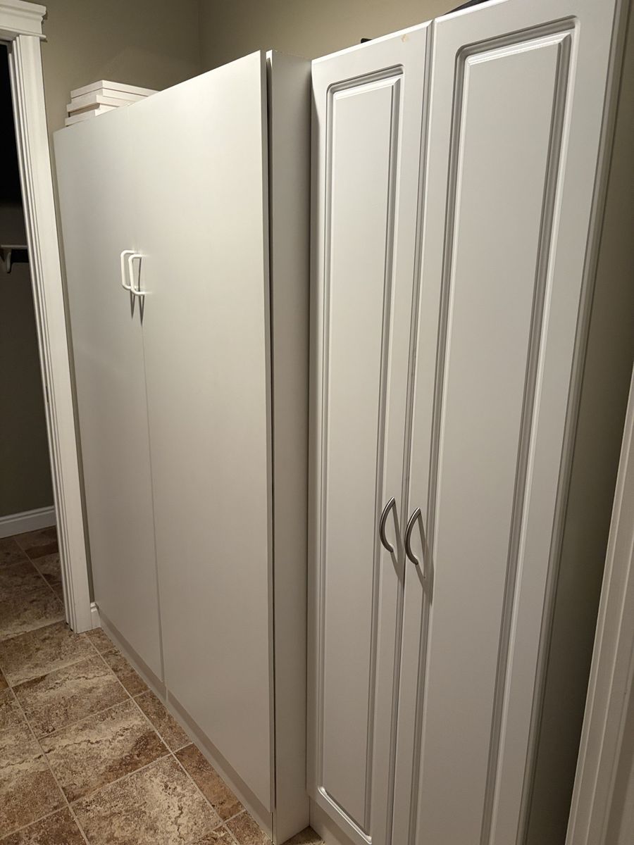 White Wall Cabinet Storage