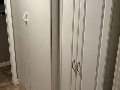 White Wall Cabinet Storage