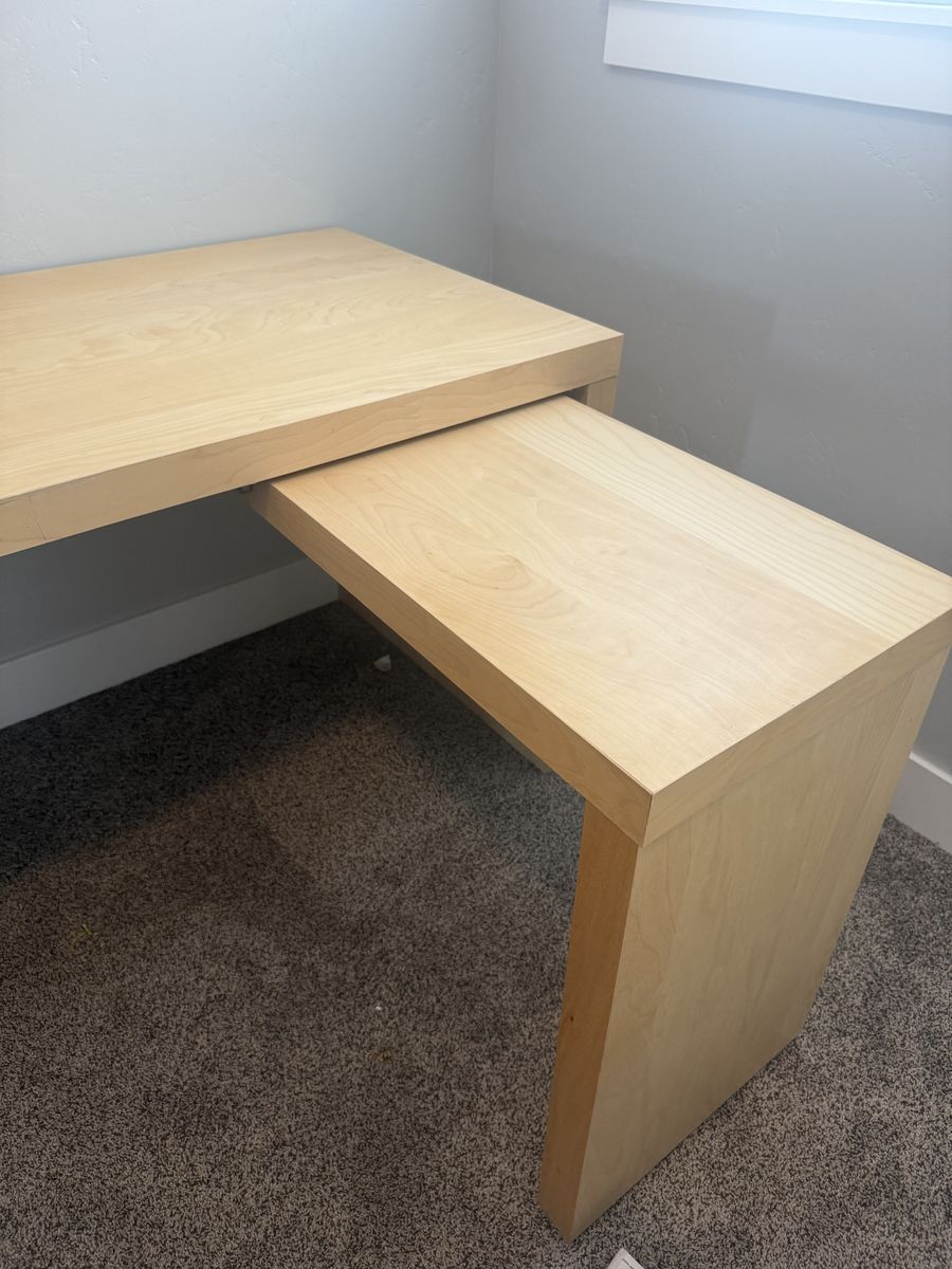 IKEA desk with pull out panel 
