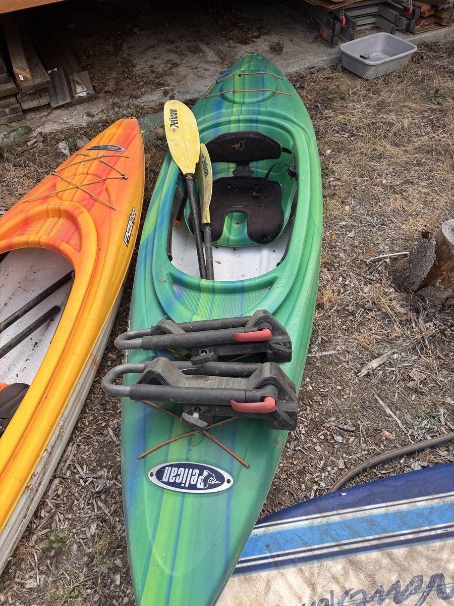 Kayaks, paddles and Yakima roof racks
