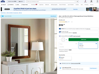 Allen & Roth mirror