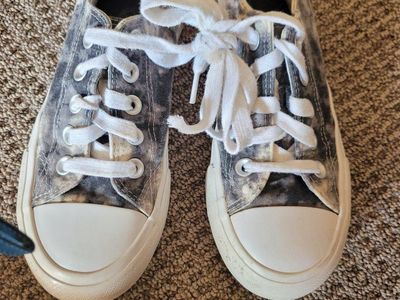 Wonder Nation Tye-Dyed Slip-On Sneakers with Memory Foam - Size 3