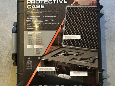Member's Mark 24-inch IP55 Waterproof Dustproof Protective Case w/ Foam & Roller Wheels
