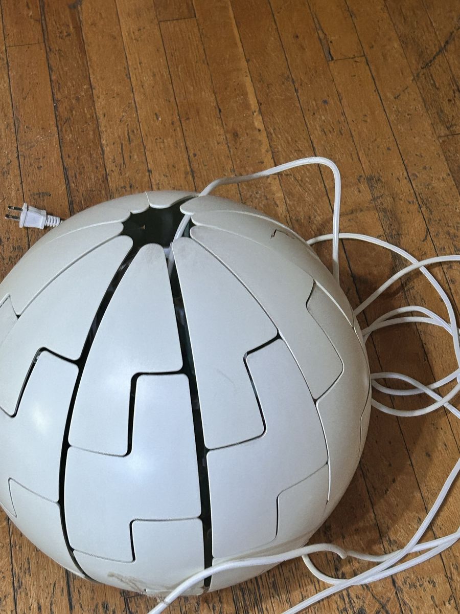 Large 18” DEATH STAR IKEA Hanging White Pendant Lamp