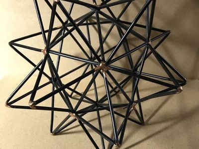 Geometric Hexagon Sphere Black/Gold Orb Star 7” H or Gold Orb Star 6” H Wire Table Top Centerpieces Sculpture Modern Decor