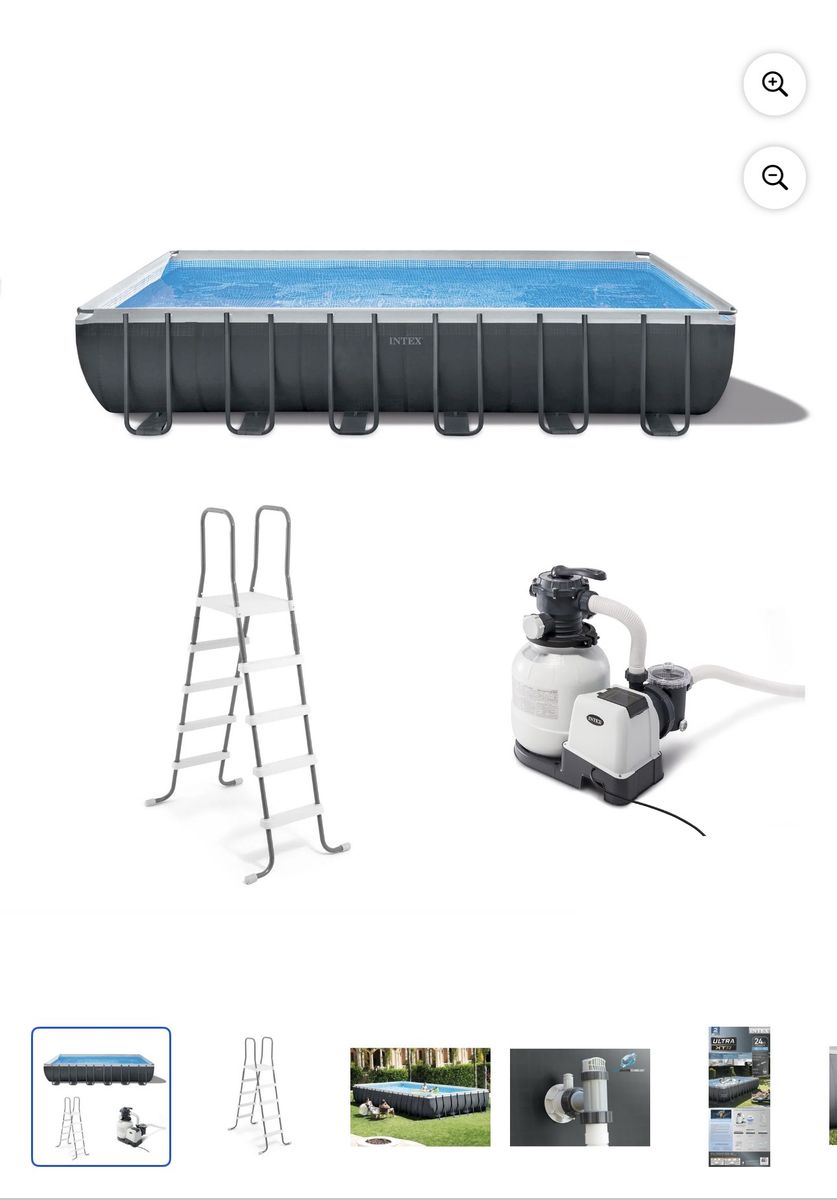 Intex Pool with Sand Filter and tons of pool needs