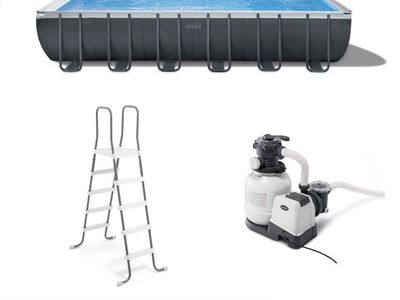 Intex Pool with Sand Filter and tons of pool needs