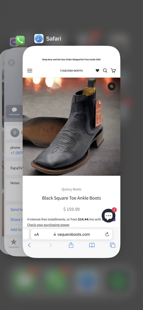 Mens Cowboy Dress Boots Size 9 Black