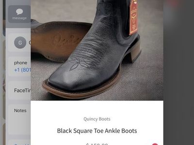 Mens Cowboy Dress Boots Size 9 Black