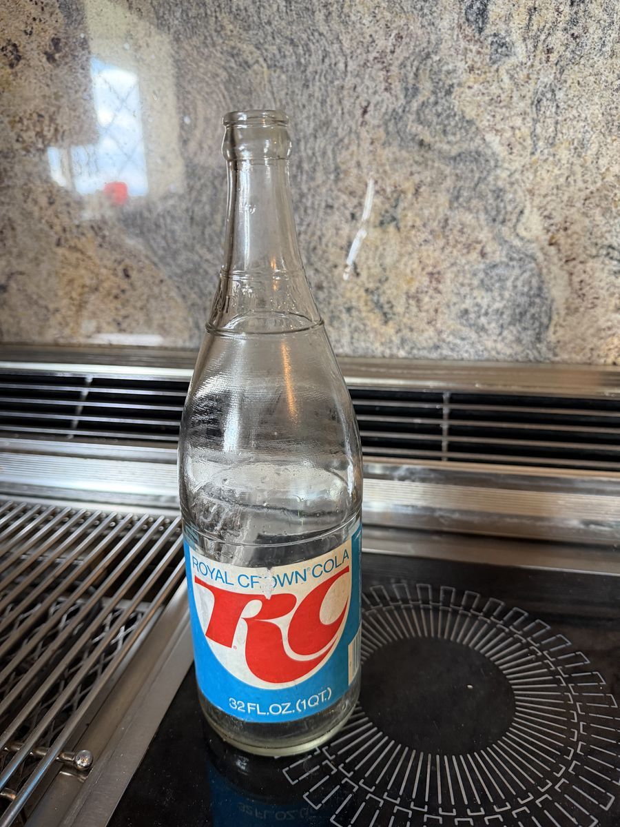 Vintage 1974 RC Royal Crown Cola 32 Oz Returnable Glass Bottle – AHK Kerr