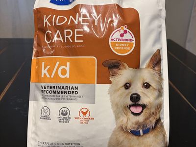 Hill's Prescription Diet k/d Kidney Care Dry Dog Food with Chicken, 8.5 lb