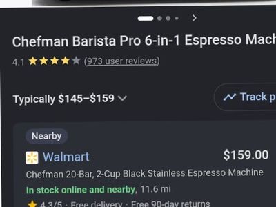 Chefman Barista Pro 6-in-1 Espresso Machine Black Stainless Steel
