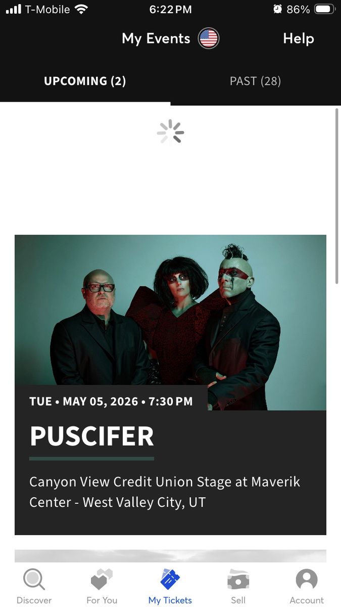 Puscifer Platinum Maverik Center Row 6 Tickets