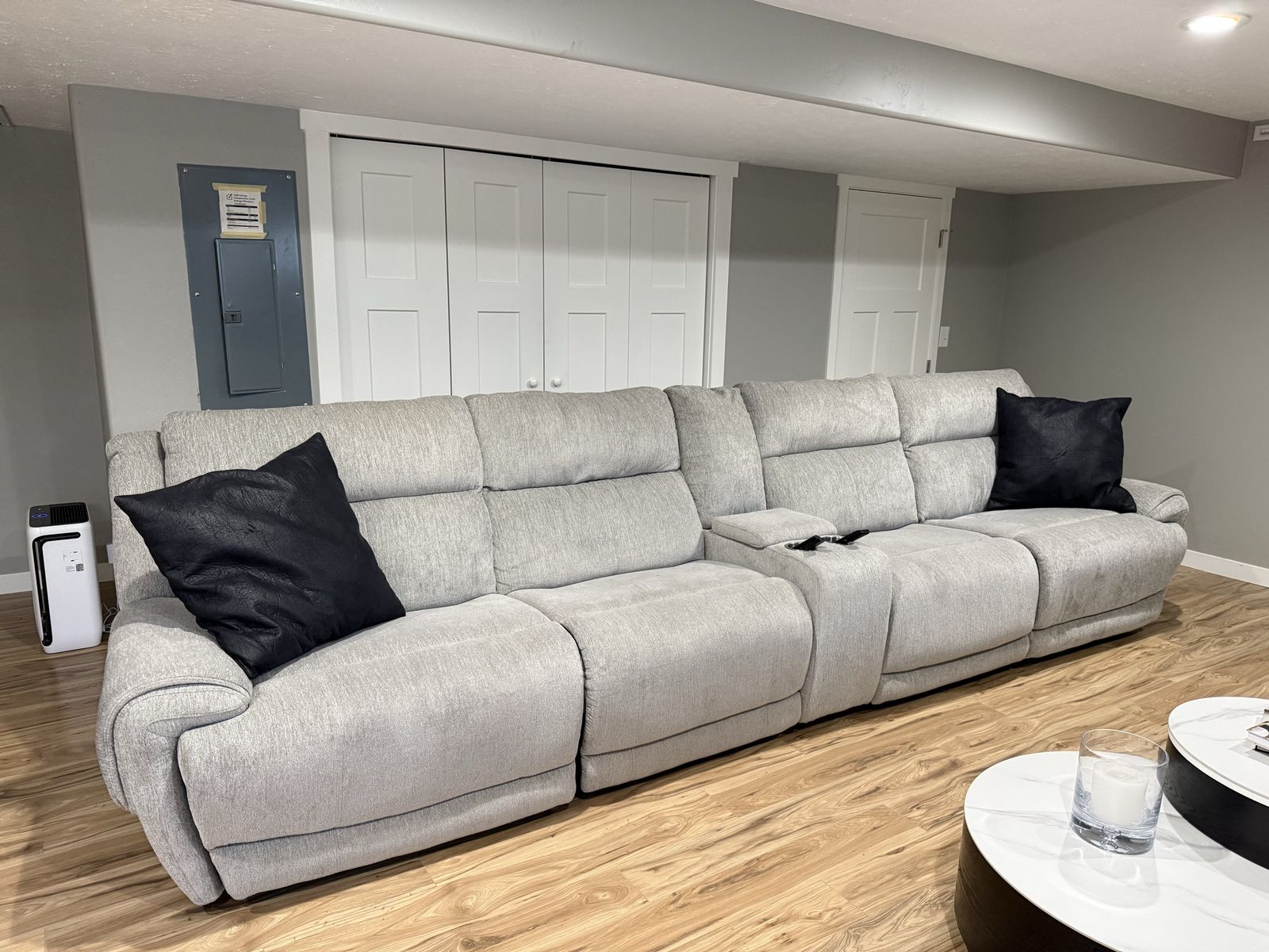 Dual Power Recliner Sectional