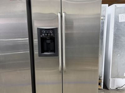 GE Stainless Steel Side-by-Side Refrigerator w/ Warranty