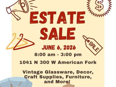 Vintage Estate Sale 6/6/26