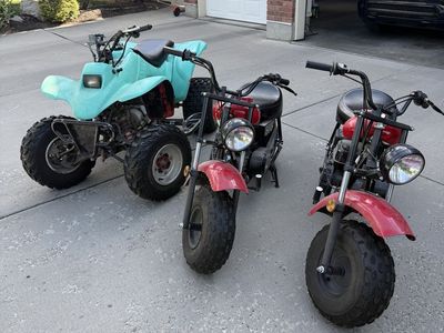 200cc Motorcyles and Honda TRX250