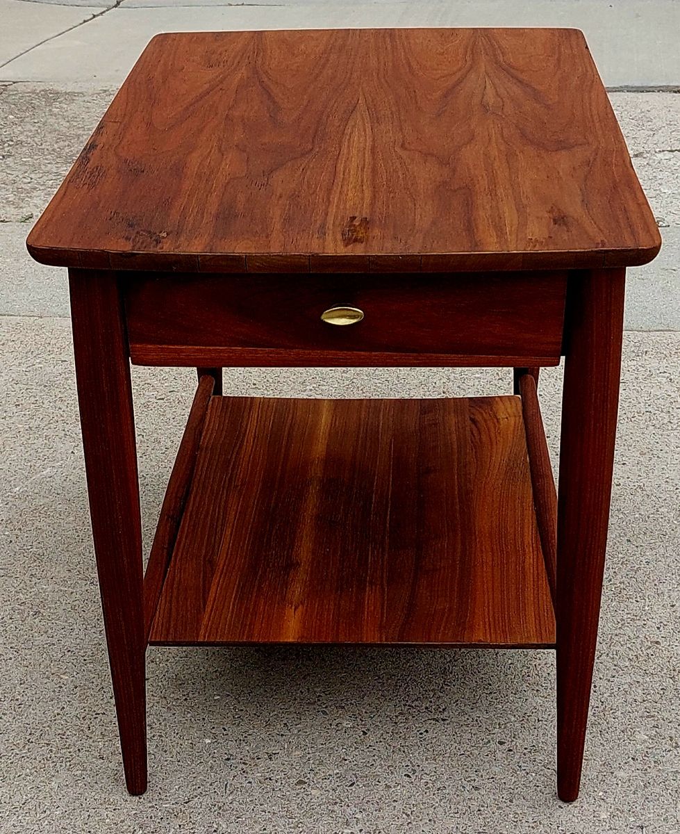 Vintage Mersman Walnut Side Table