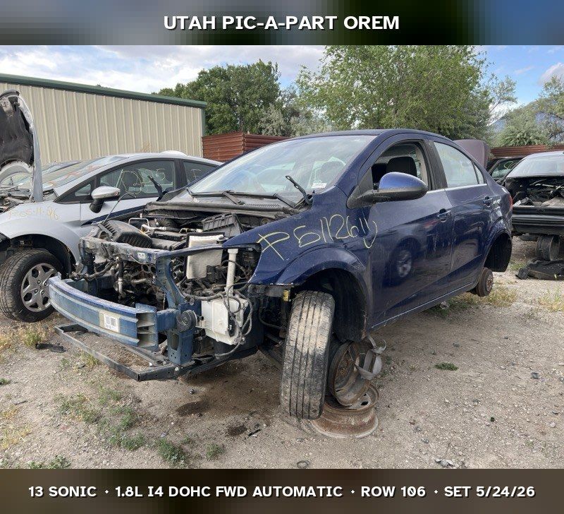 2013 Chevrolet Sonic Parts - UTPAP Orem