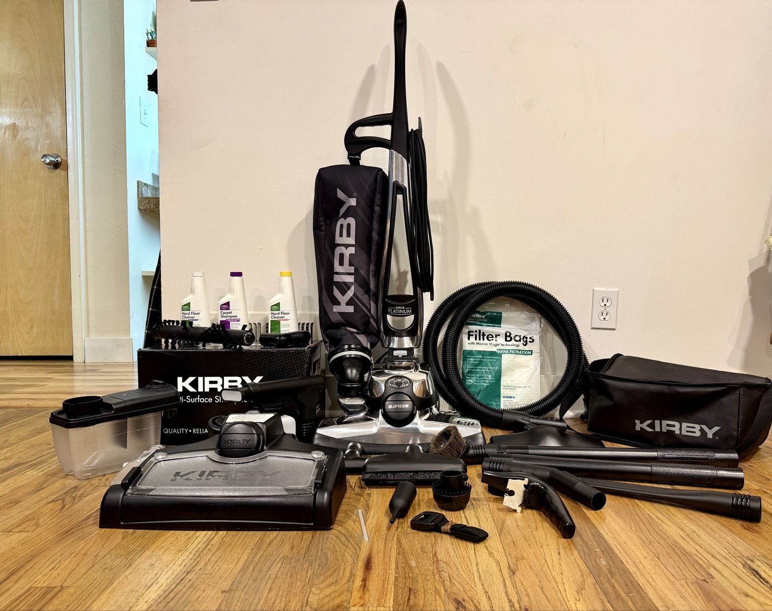 LIKE NEW Kirby Avalir Platinum Complete System vacuum & Shampooer with Sound Suppression System