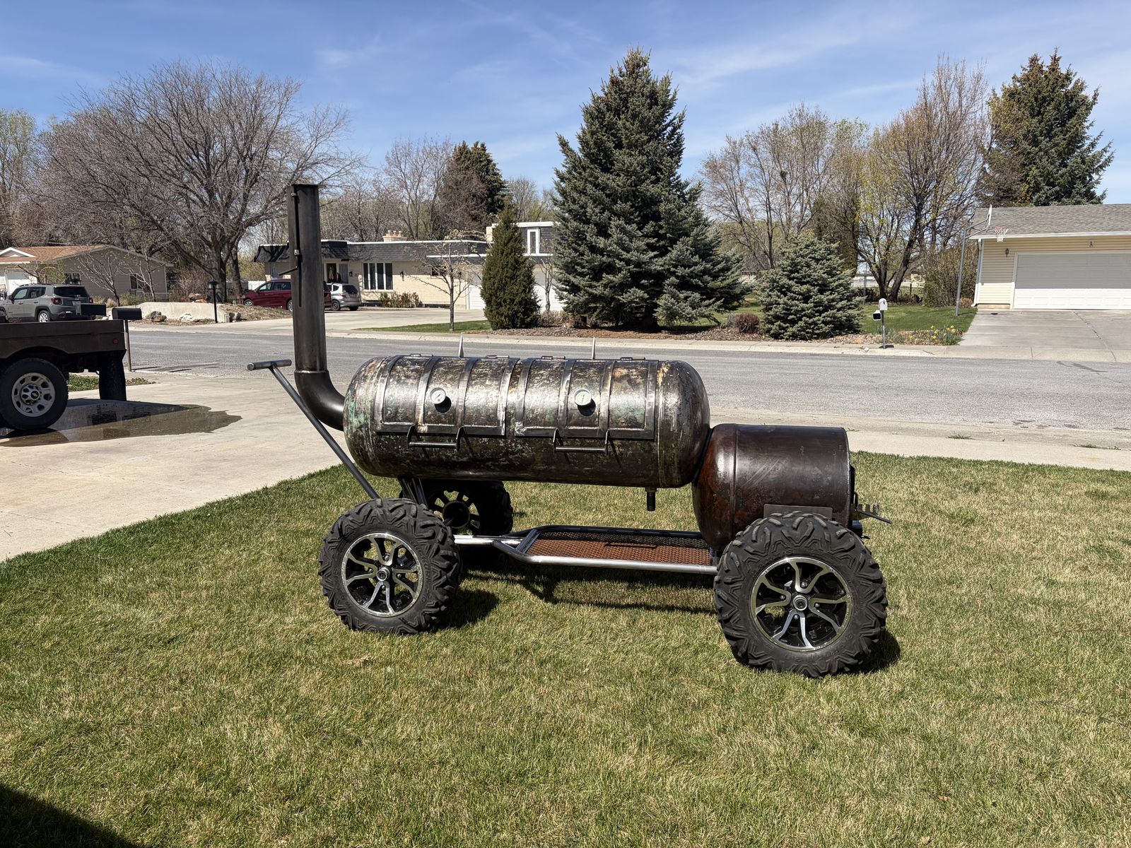 120 gallon offset smoker