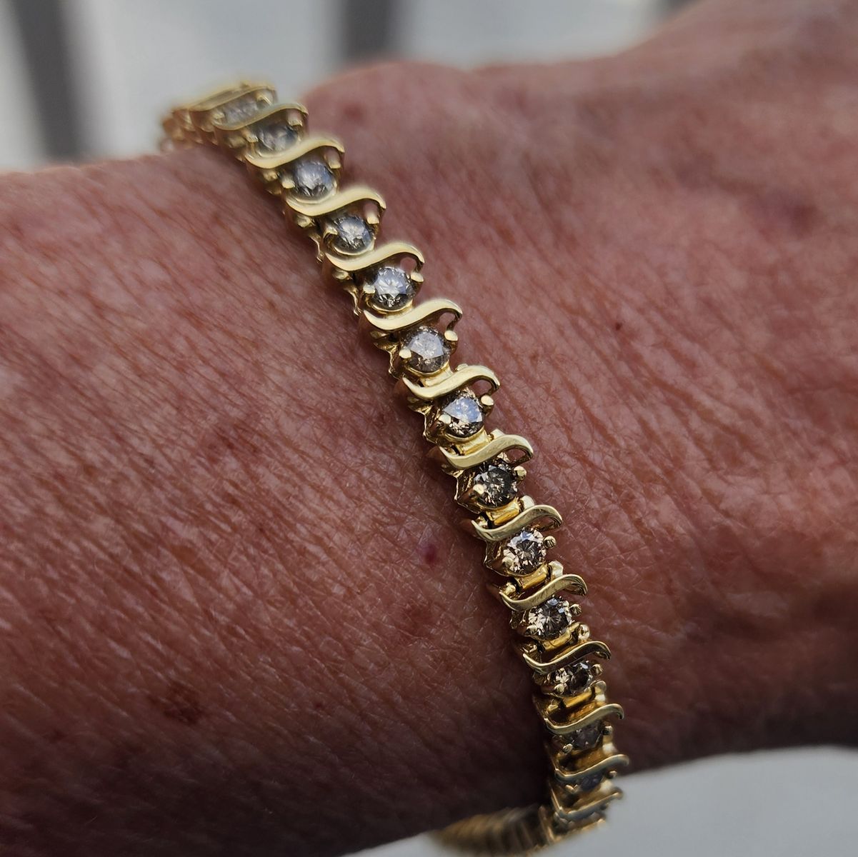 Champagne diamond bracelet