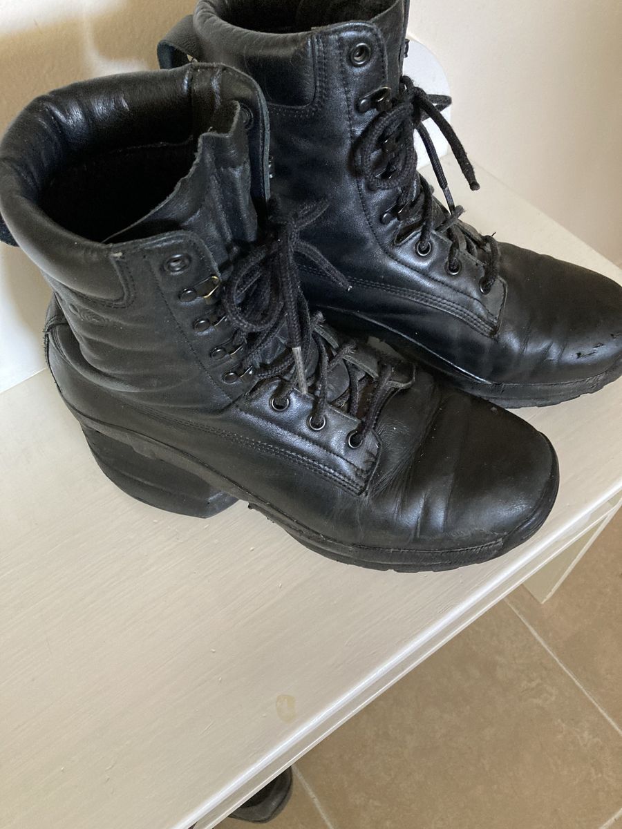 Z-COIL Black Workboot and Brown Outback Hiker Shoes