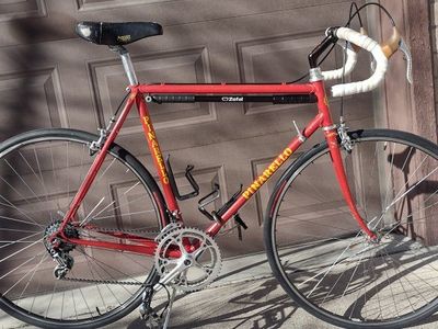 Pinarello Road Bike - Red Vintage Steel Frame with Campagnolo Components