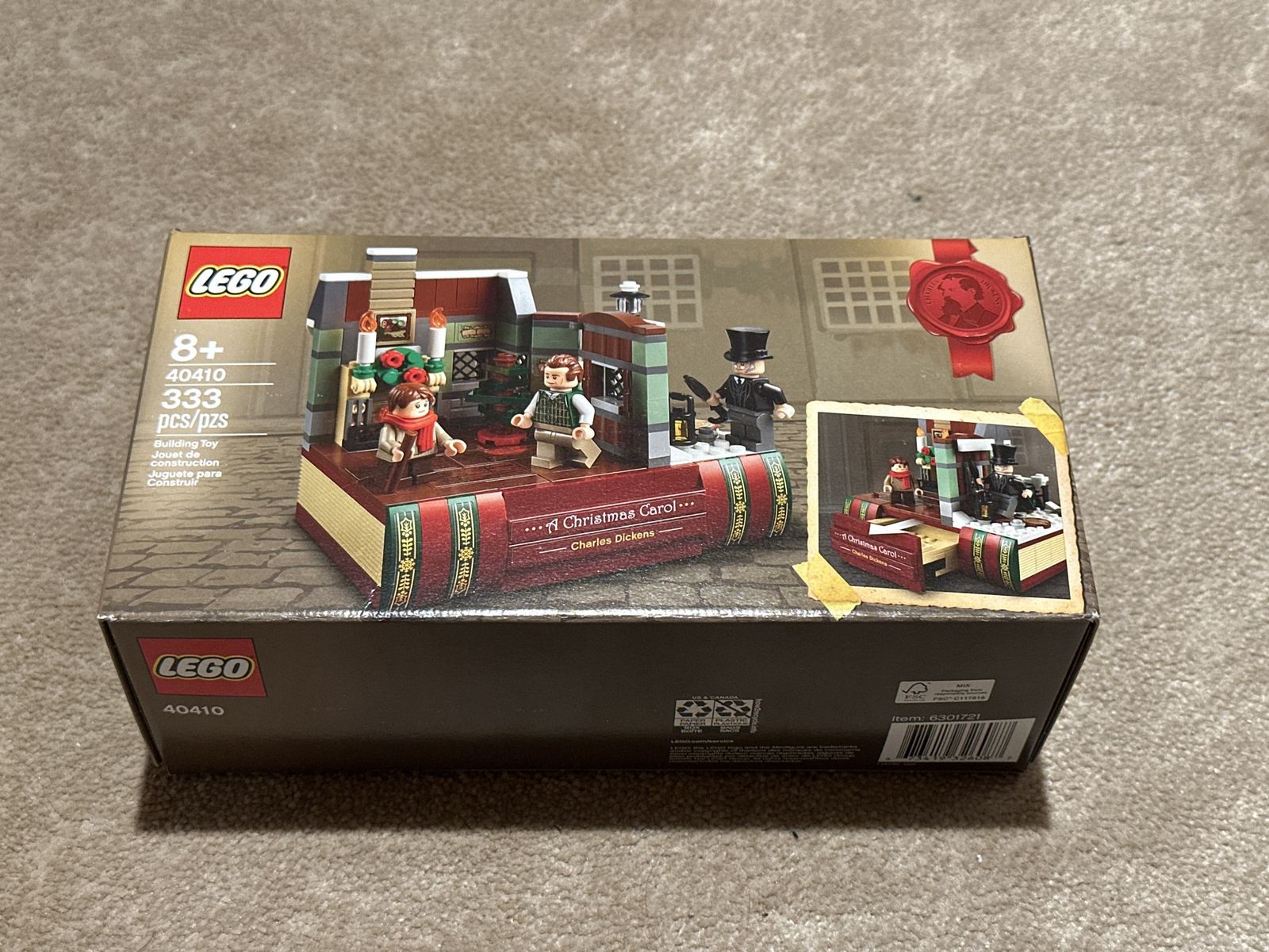 LEGO 40410 Charles Dickens A Christmas Carol Building Set 333 Pieces NEW Sealed Box
