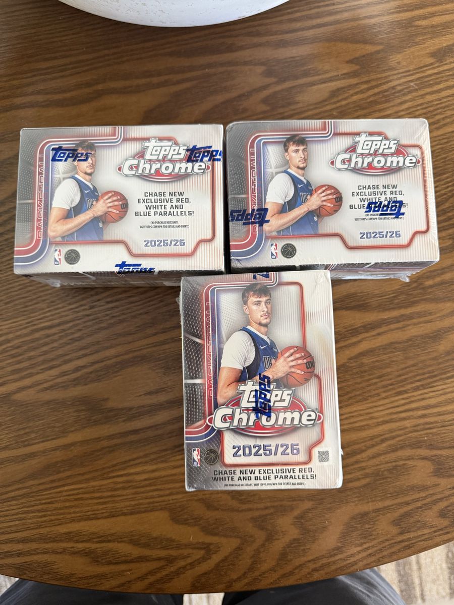 New Topps Chrome NBA Blaster Box Bundle