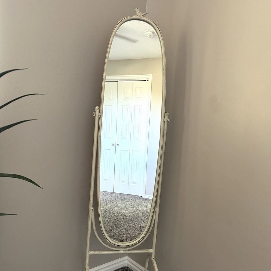 Off-White Floor Mirror
